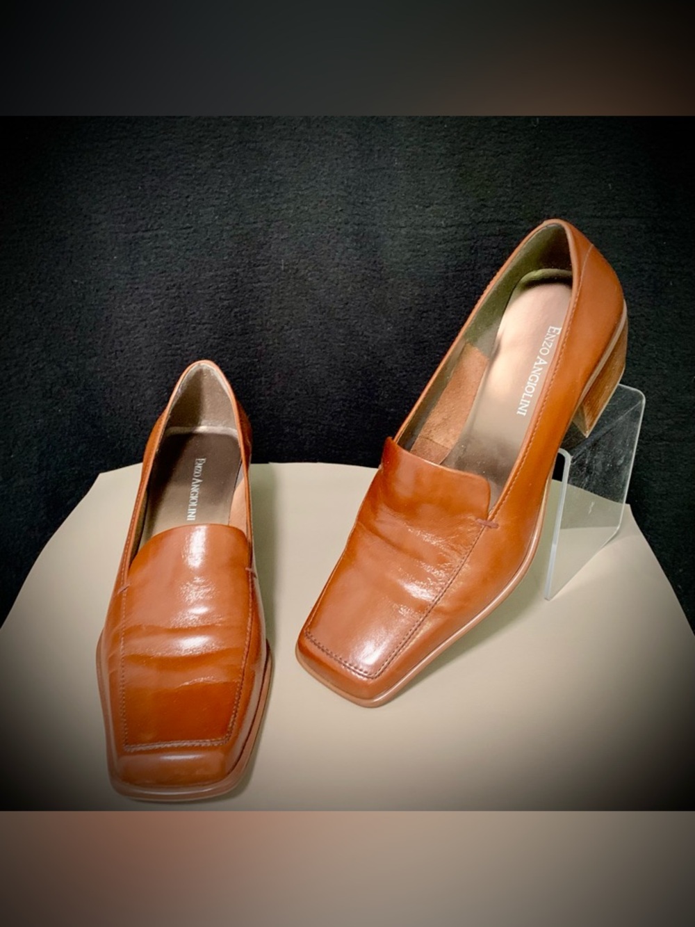 Enzo Angiolini Women’s Loafers Size 8 Leather Upper Square Toe